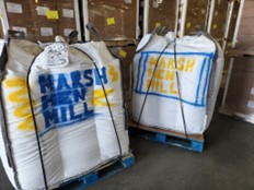 4,000 lbs of grits and 4,000 lbs of cornmeal donated by Marsh Hen Mills to the citizens of Ukraine.