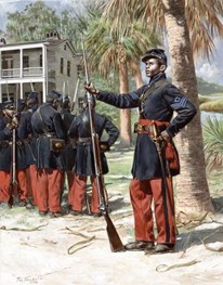 1st SC Infantry (picture of a painting by Don Troiani)