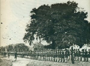 Photograph of the 1st SC in formation in Beaufort County