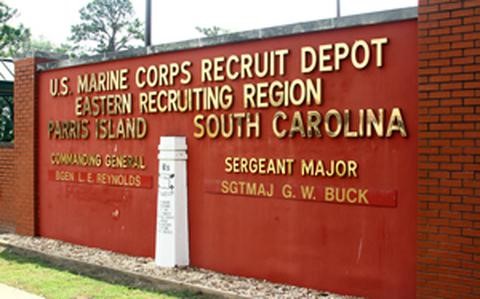 Headquarters of the Marine Corps Eastern Recruiting Region at Parris Island