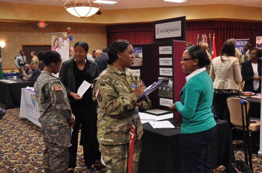 Picture: Military and military spouse employment career fair 